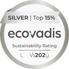 EcoVadis Sustainability Rating · Silver · Top 15% · 2025